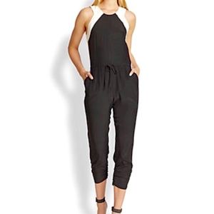 Women’s Parker Jumpsuit Blk with white accent Sz L